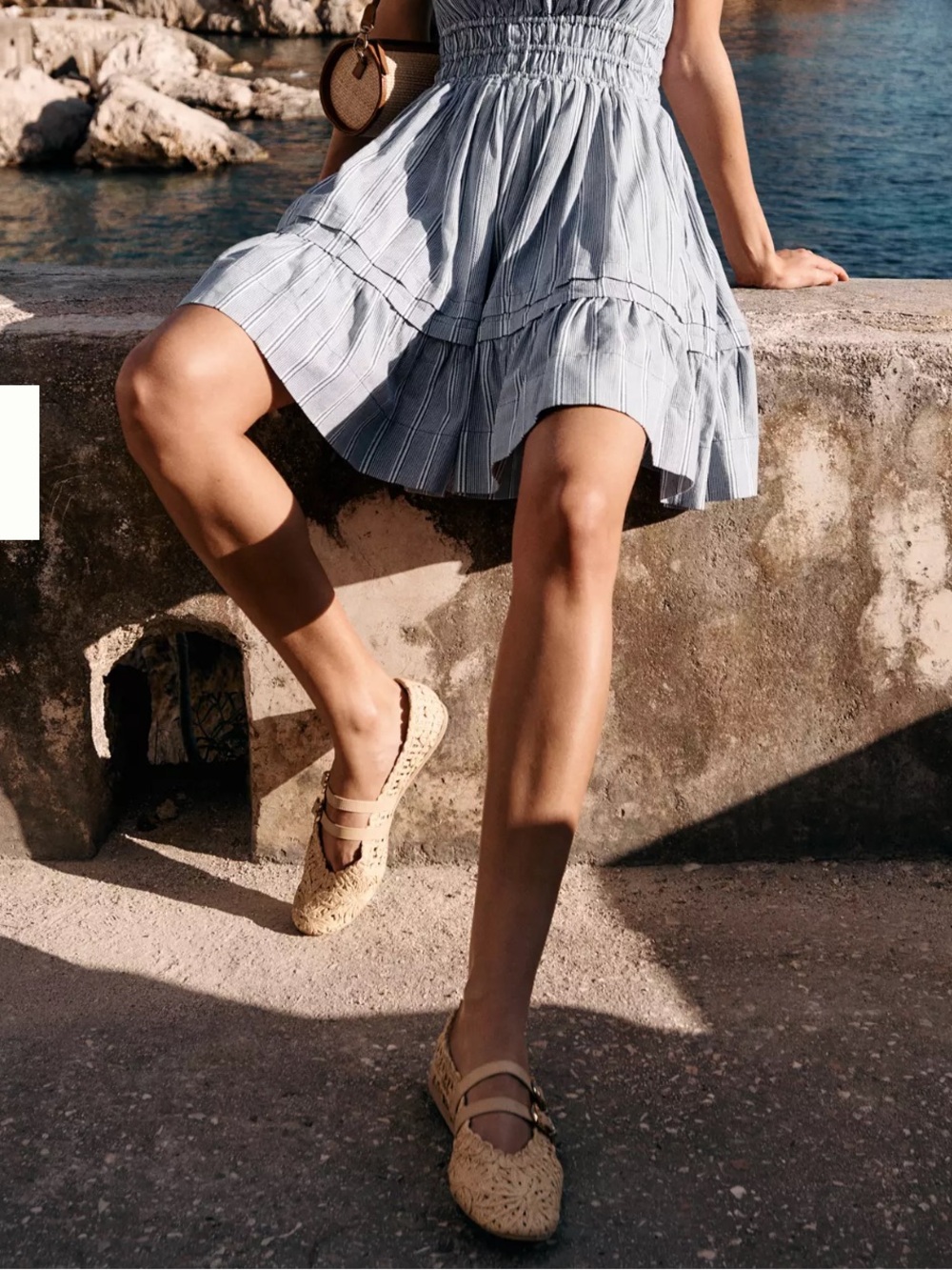 Anthropologie dolce vita Baylee sunflower raffia flat